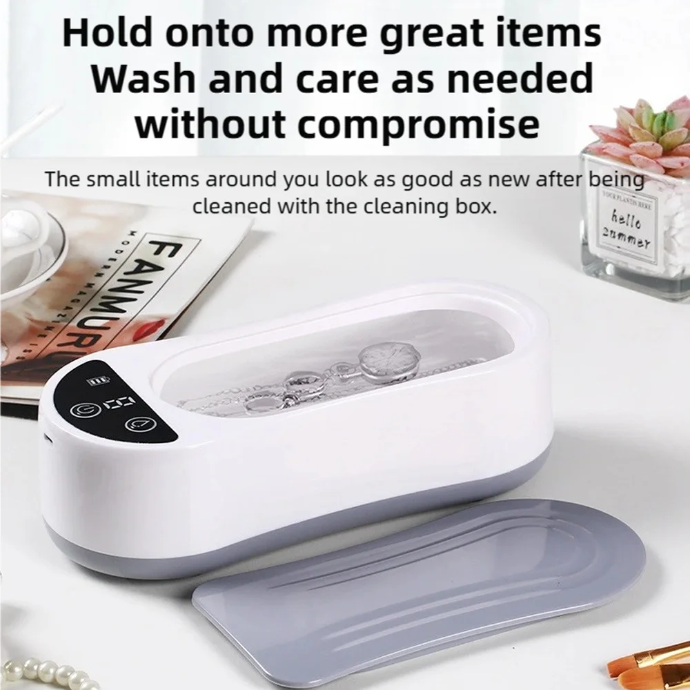 TINSOL Convenient Ultrasonic Cleaner Home Eyeglasses / Jewelry / Jewelry / Watch Multifunctional Electric Cleaning Case