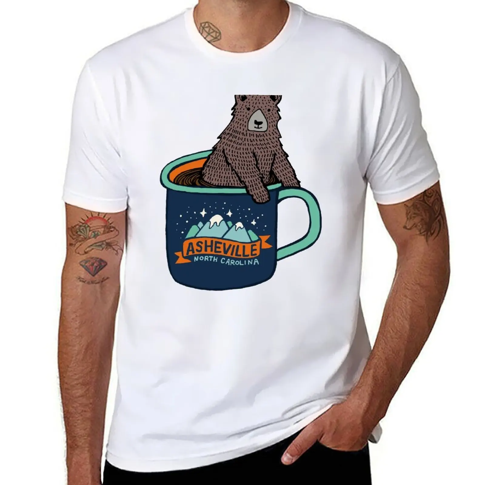 

Asheville Bear Cup T-Shirt anime t shirts oversize man t shirts graphic t shirts for man cotton funny T-shirt