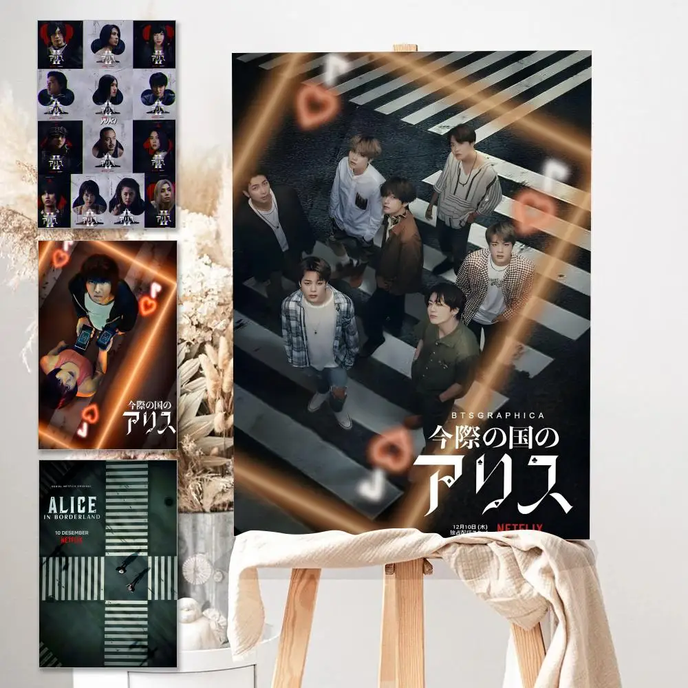Poster HD Anime Hot Theme Singer/OST/Movie-Waterproof Self-Stick Home Decor Hot TV Alice In Borderland Season 12