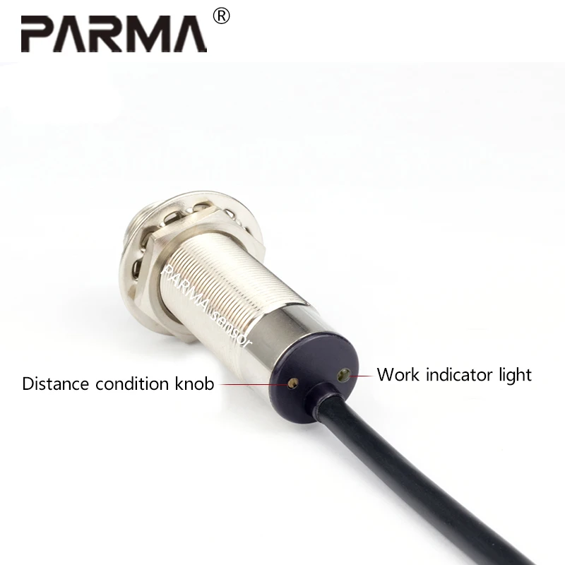 M18 laser sensor, diffuse reflection photoelectric switch sensor, infrared visible light induction switch, electric eye