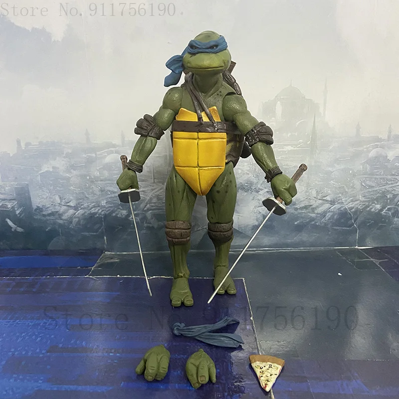 Film NECA Mutant Ninja Turtles Actionfigur Raphael Donatello Michelangelo Leonardo Shredder Krang Figuren Spielzeug – Detail 27