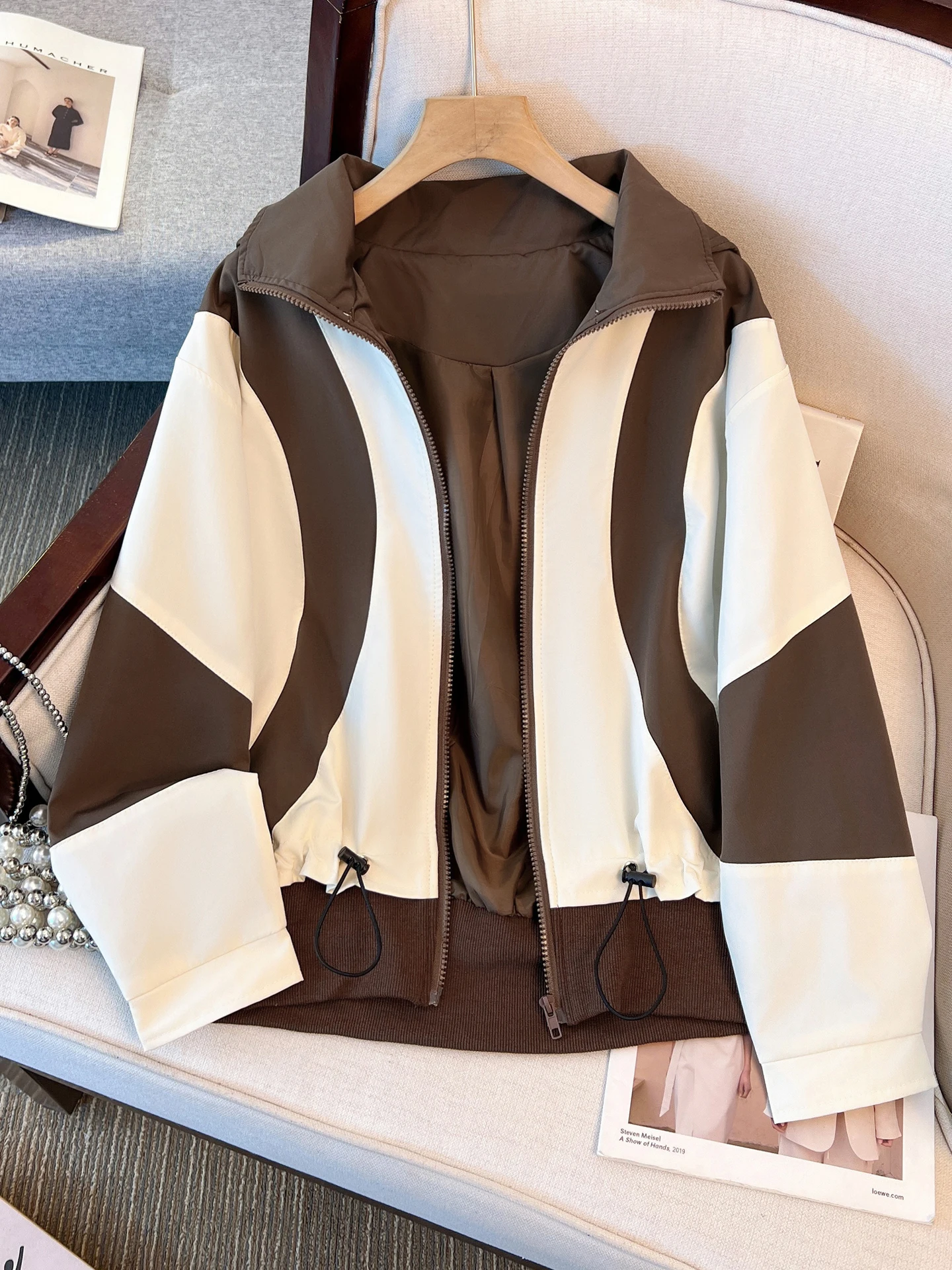 

Женские летние бейсбольные куртки фиолетового цвета для студентов, с длинными рукавами, воротником-стойкой, двусторонней планкой, в стиле рок, для активного отдыха