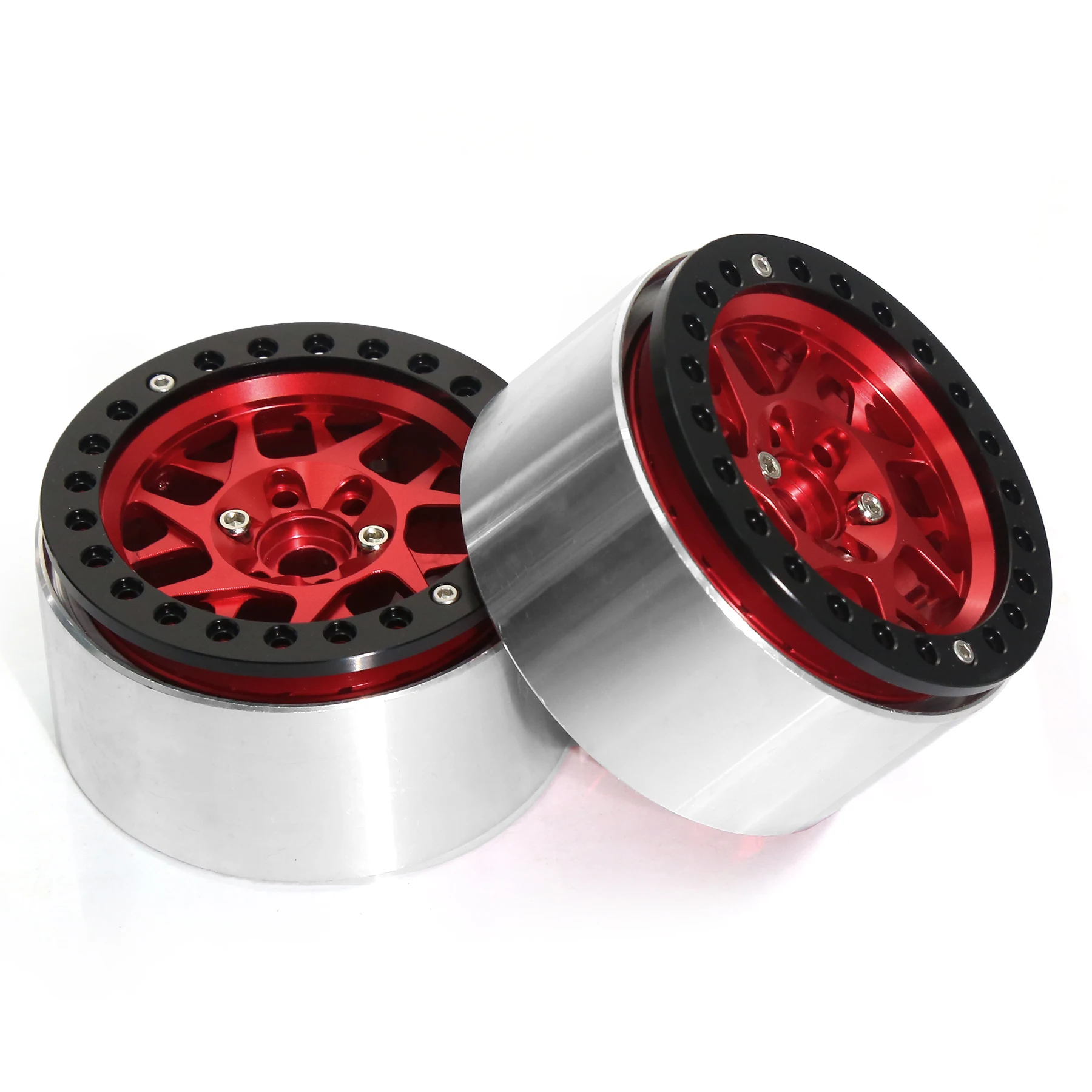 4PCS  Rock Crawler Aluminum 2.2 Beadlock Wheel Rims for RC Car 1/10 Axial SCX10 RR10 Wraith 90048 90018 TRX4 TRX-6