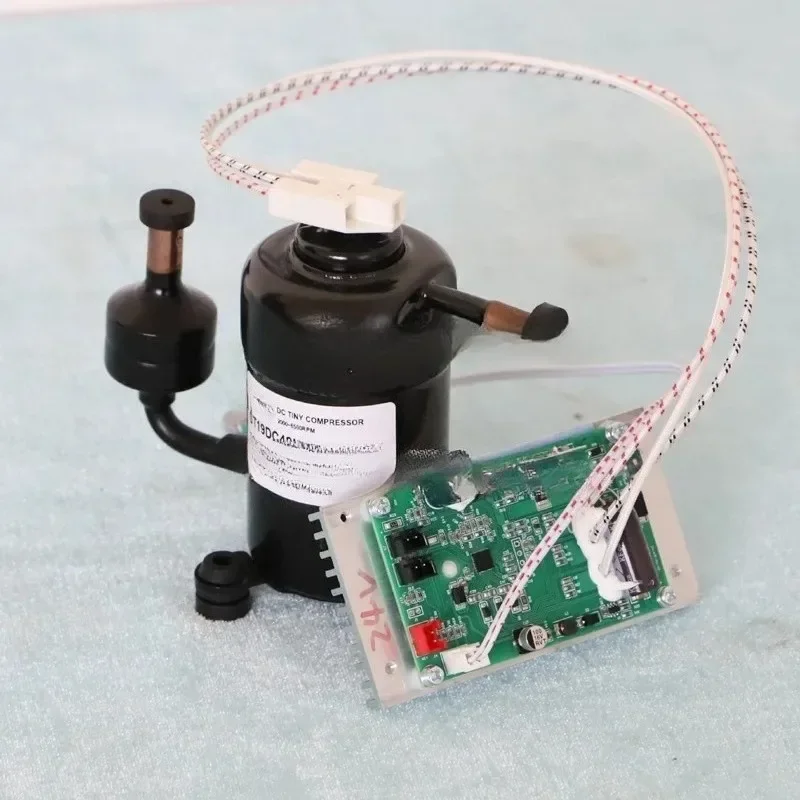 ST19DC ultra-micro mini compressor DC12V24V48V DC air conditioner water machine cooling capacity 400W