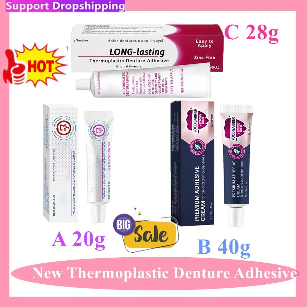 

Denture Adhesive Thermoplastic Denture Adhesive cushion Friction Fixed Dentures Enhance Comfort Denture Care Adhesive Glue