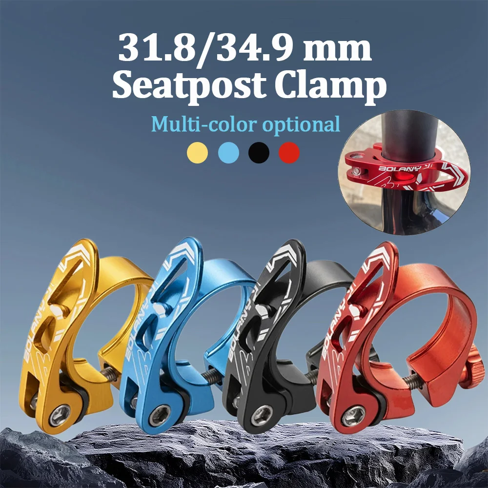 Universelle Schnellspann-Sattelstützenklemme für Mountainbikes & Rennräder 31,8/34,9mm Mehrfarbiges Verriegelbares Fahrradzubehör