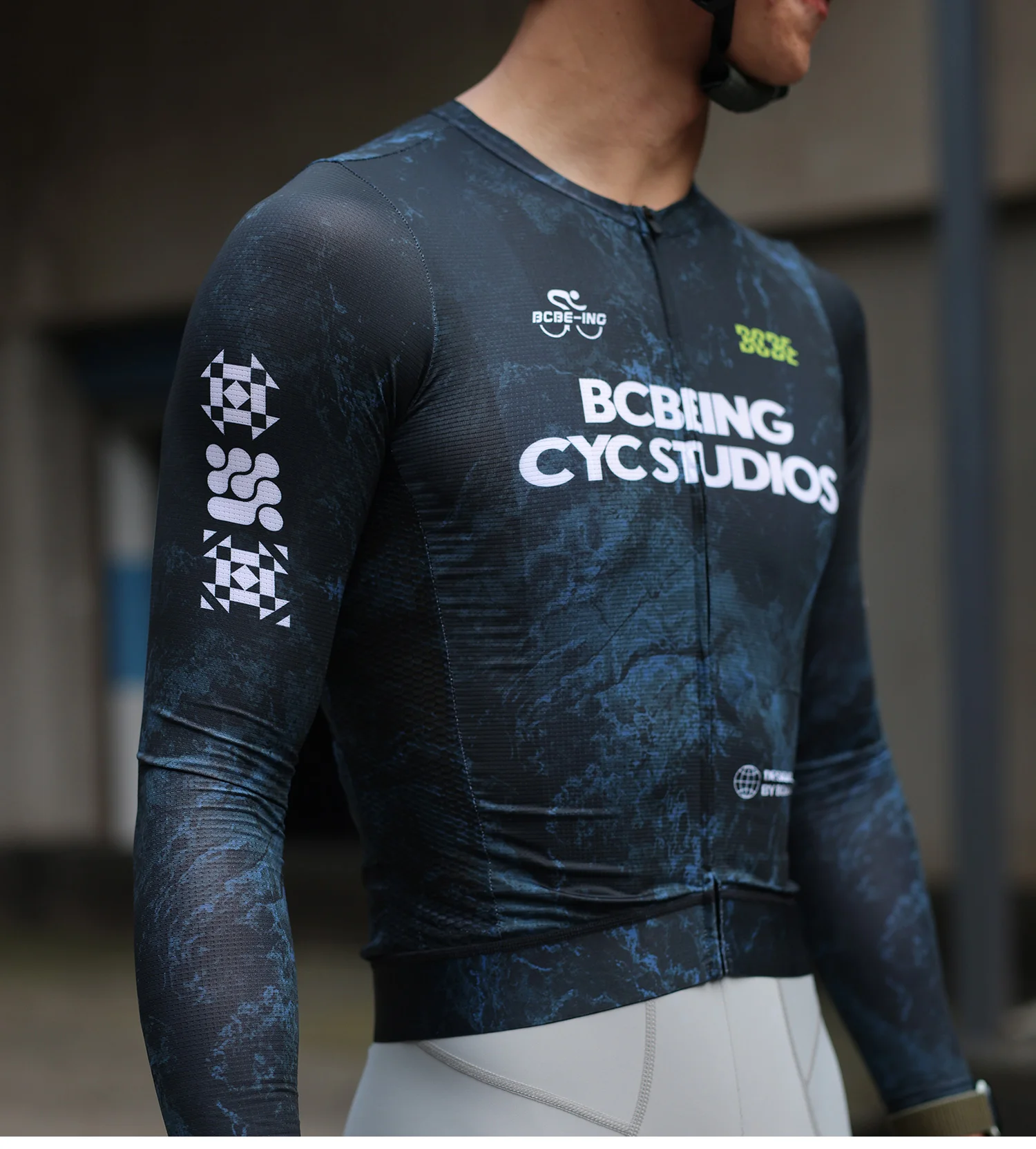BCBE-ING Leichtgewichtige Langarm-Radtrikots, Rennpassform, schnelltrocknend, atmungsaktives Gewebe, Fahrradbekleidung, UPF50+ Maillot Ciclismo – Detail 12