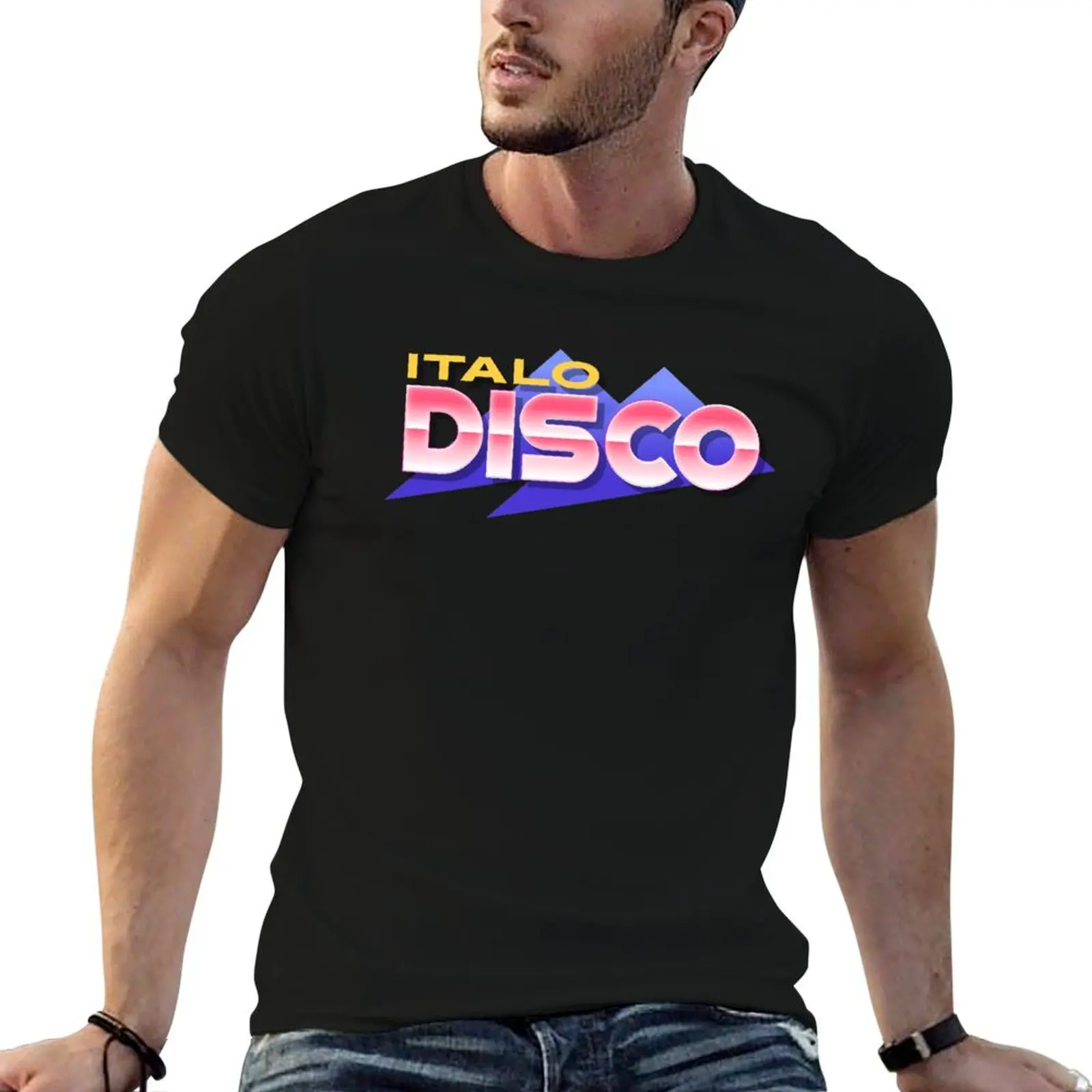 

ITALO DISCO T-Shirt customs design your own for a boy customizeds tops fitted t shirts for men