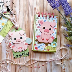 Panalisacraft Farm Animals Cute Pig Metal Cutting Dies Stencils DIY Scrapbooking/album Decorative Embossing DIY Paper Cards