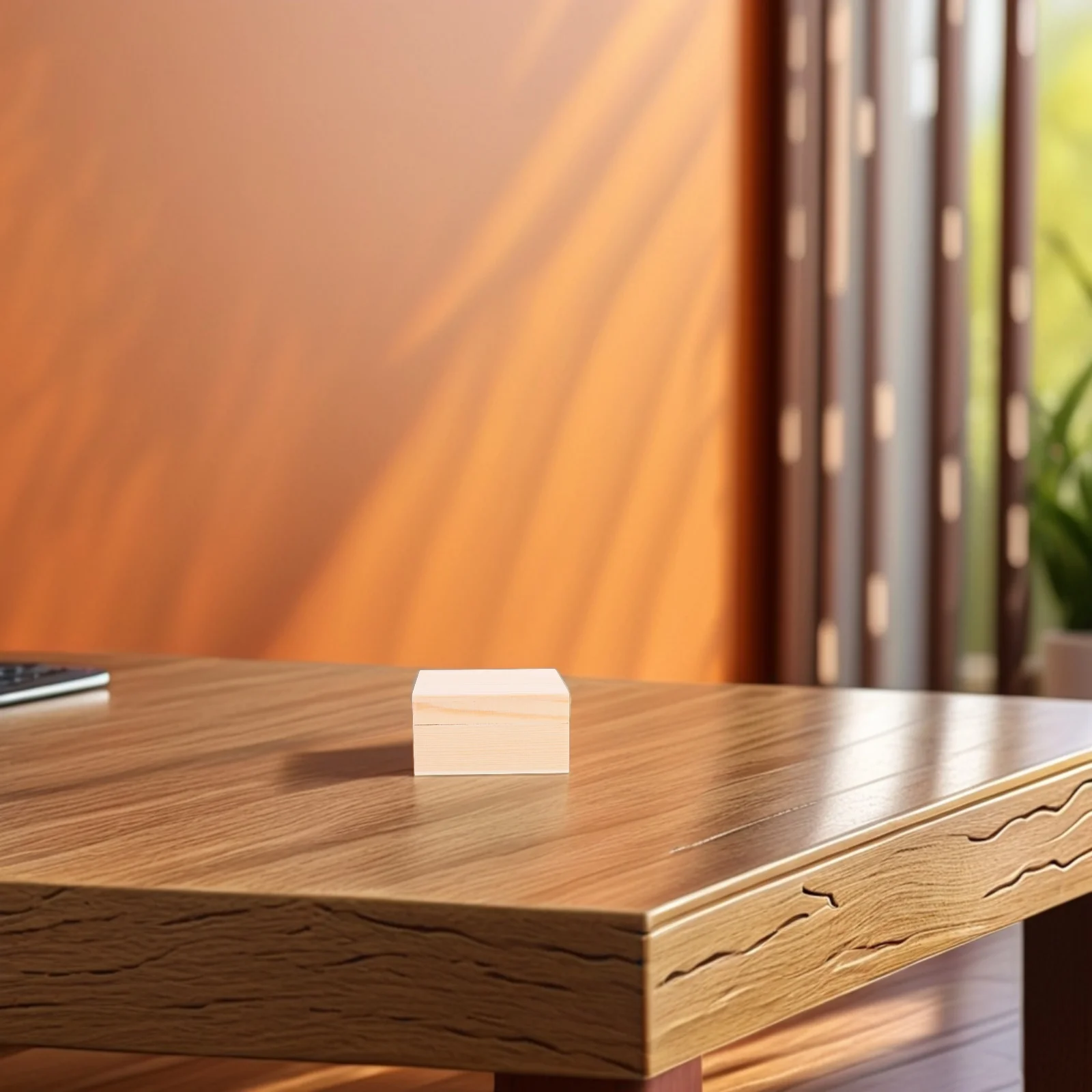 

Wooden Jewelry Storage Box Unfinished Lid Organizer Box Decorative Container Trinket Case Keepsake Memory Office Home