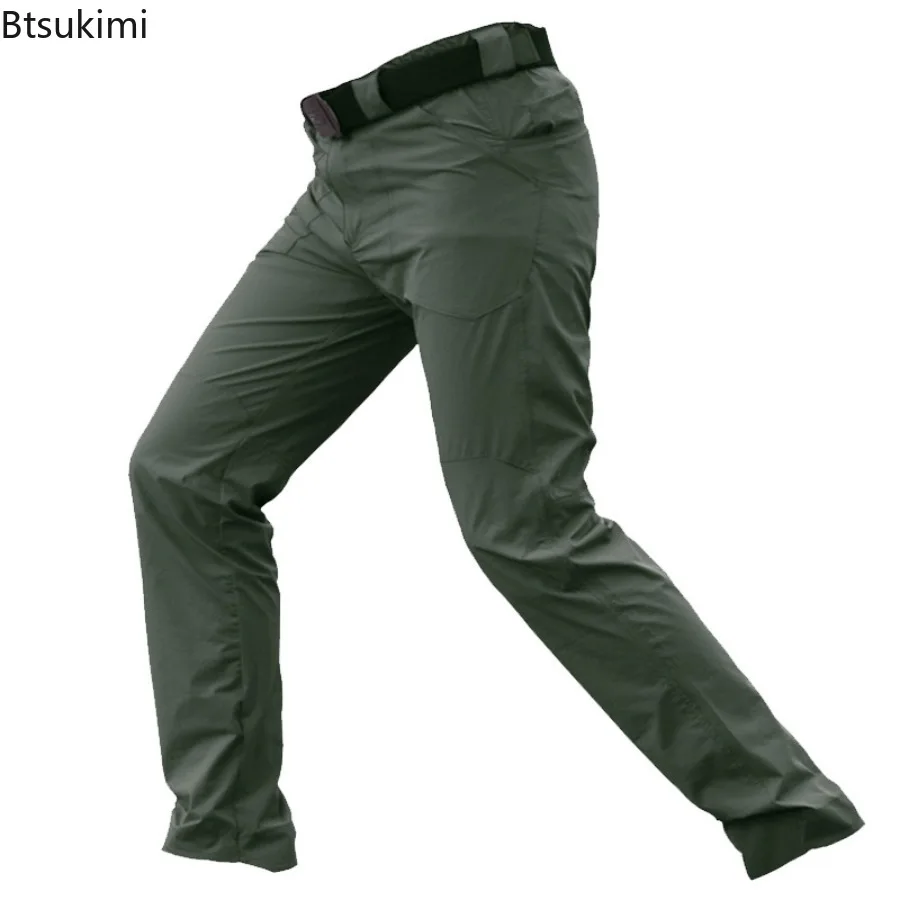 Fashion New Tactical Pants Men's Multi-pocket Wear-resistant Cargo Pants Men Outdoor Casual Training Overalls Quick Dry Trousers