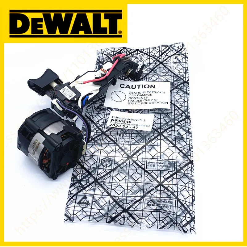 Двигатель и переключатель постоянного тока для Dewalt DCD777 DCD778 N493868 N806546, аксессуары для электроинструментов, детали для электроинструментов, 20 в