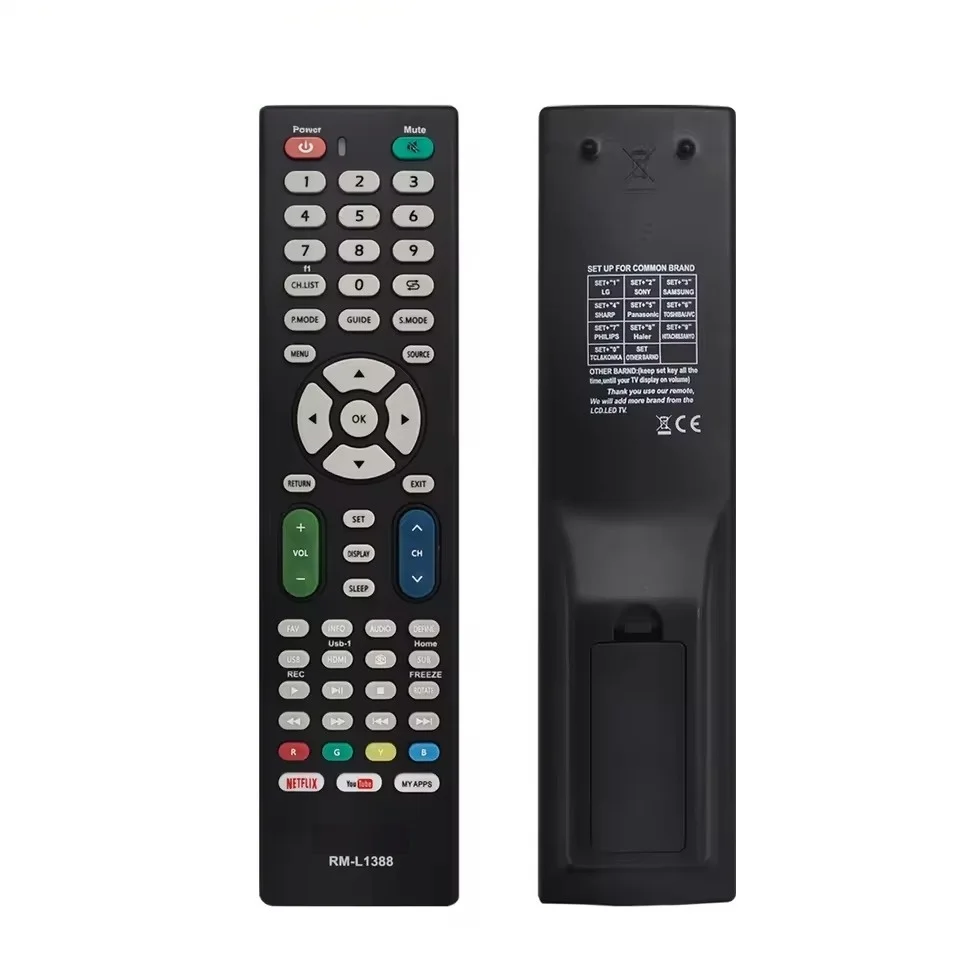 New Remote Control RM-L1388 for TV All-Match Versatile Remote Control no voice No Setup Required