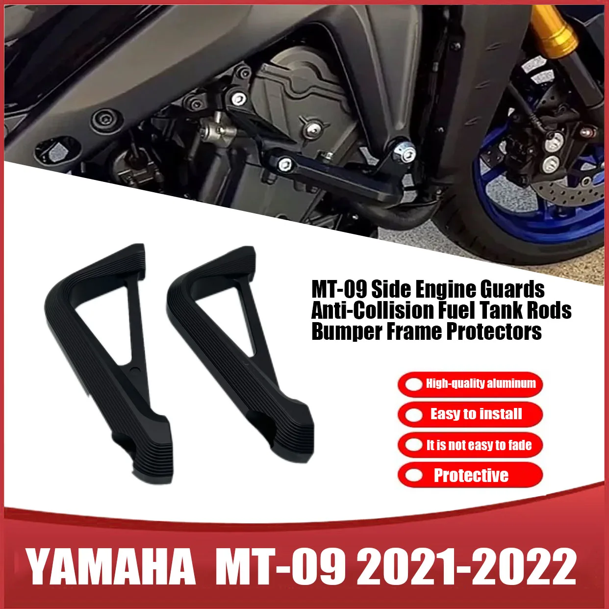 

2021-2022 For Yamaha MT-09 MT09 MT 09 SP Motorcyle Side Engine Guard Crash Tank Bar Bumper Fairing Frame Protector TRACER 9 GT