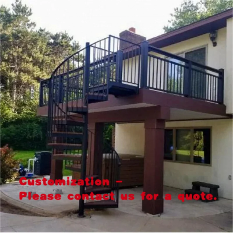 custom.Prefabricated Staircase Exterior Easy Install Deck and Patio Custom Outdoor Solution