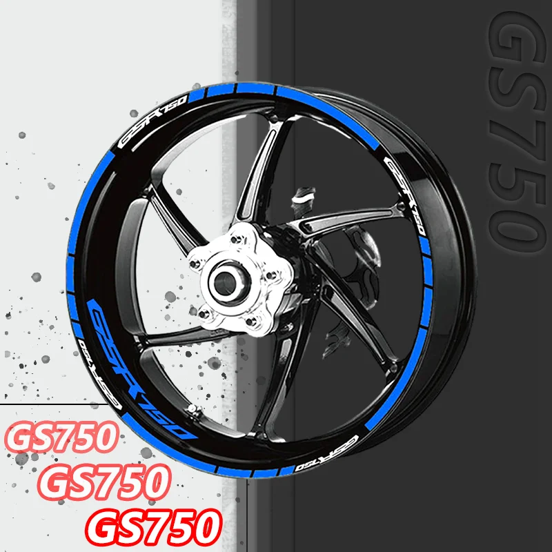 gsr Motorcycle Wheel Stickers For GSR 750 600 1000 GSR750 GSR600 GSR1000 Reflective Tire Rim Stripes Sticker Waterproof Decals