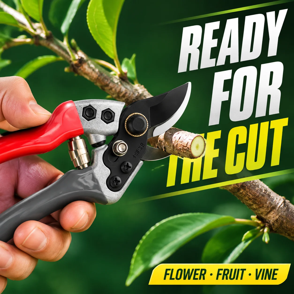 Professional Pruning Shears For Fruit Trees, Heavy Duty Shark Head Garden Shears - Labor Saving & Durable Gardening Tools