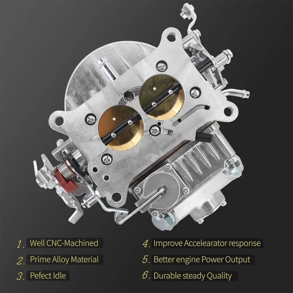 Replace for Holley 0-4412S 2 Barrel Carburetor 500 CFM with Manual Choke Gasoline for 1964 Pick Up with 292 V8 for 1963 F100