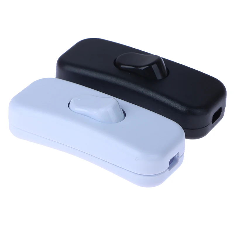 Household Light Switch AC 250V ON/OFF Table Desk Lamp Cord Toggle Rocker Switches Control For LED Lights Wiring Electric Switch