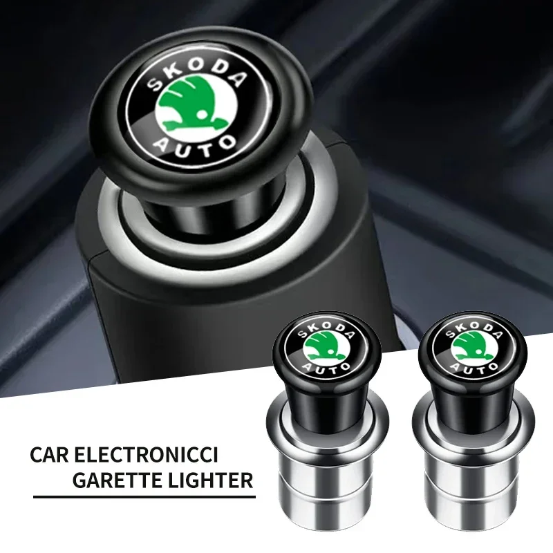 Car Cigarette Lighter Plug Adapter Portable Power Outlet Car Styling For Skoda VRS Octavia 1 2 3 Rapid Kodiaq Karoq Fabia Kamiq