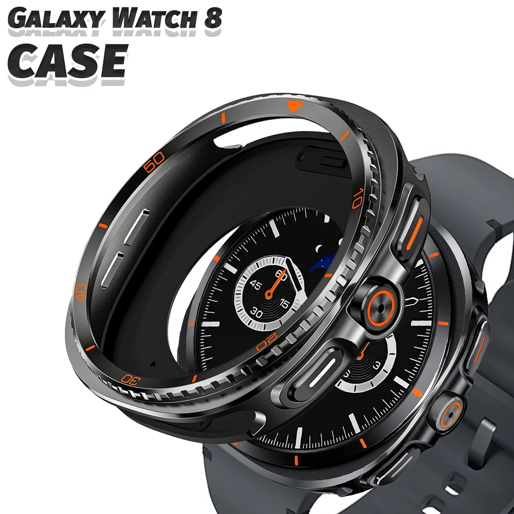 حافظة واقية لساعة سامسونج جالاكسي 8 40 مللي متر بدون شاشة غطاء معدني صلب لساعة جالاكسي 8 44 مللي متر ملحقات ممتص الصدمات #1