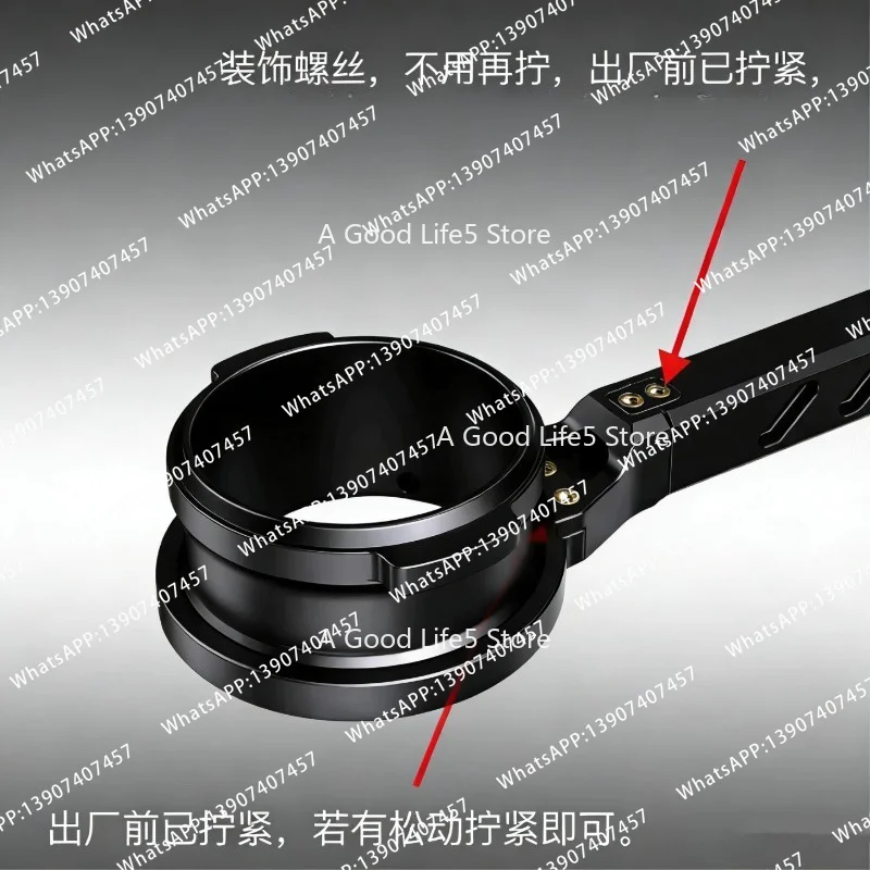 Suitable for Apollo Flat Bottomed Rotatable Angle Coffee Handle Flair 58