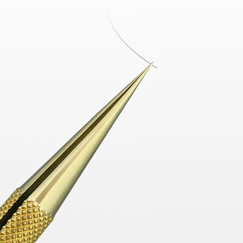 AMAOE Titanium Alloy Gold Tweezers Non-slip Handle High Hardness Oxidation Resistance Antimagnetic Fingerprint Forceps