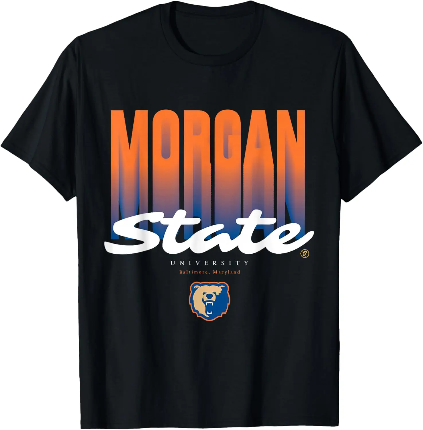 Morgan State University Bears T-Shirt - MSU HBCU Tees And T Shirts For Alumni Students Fans vintage style tee  boxy fit tee black graphic tee 100% cotton men