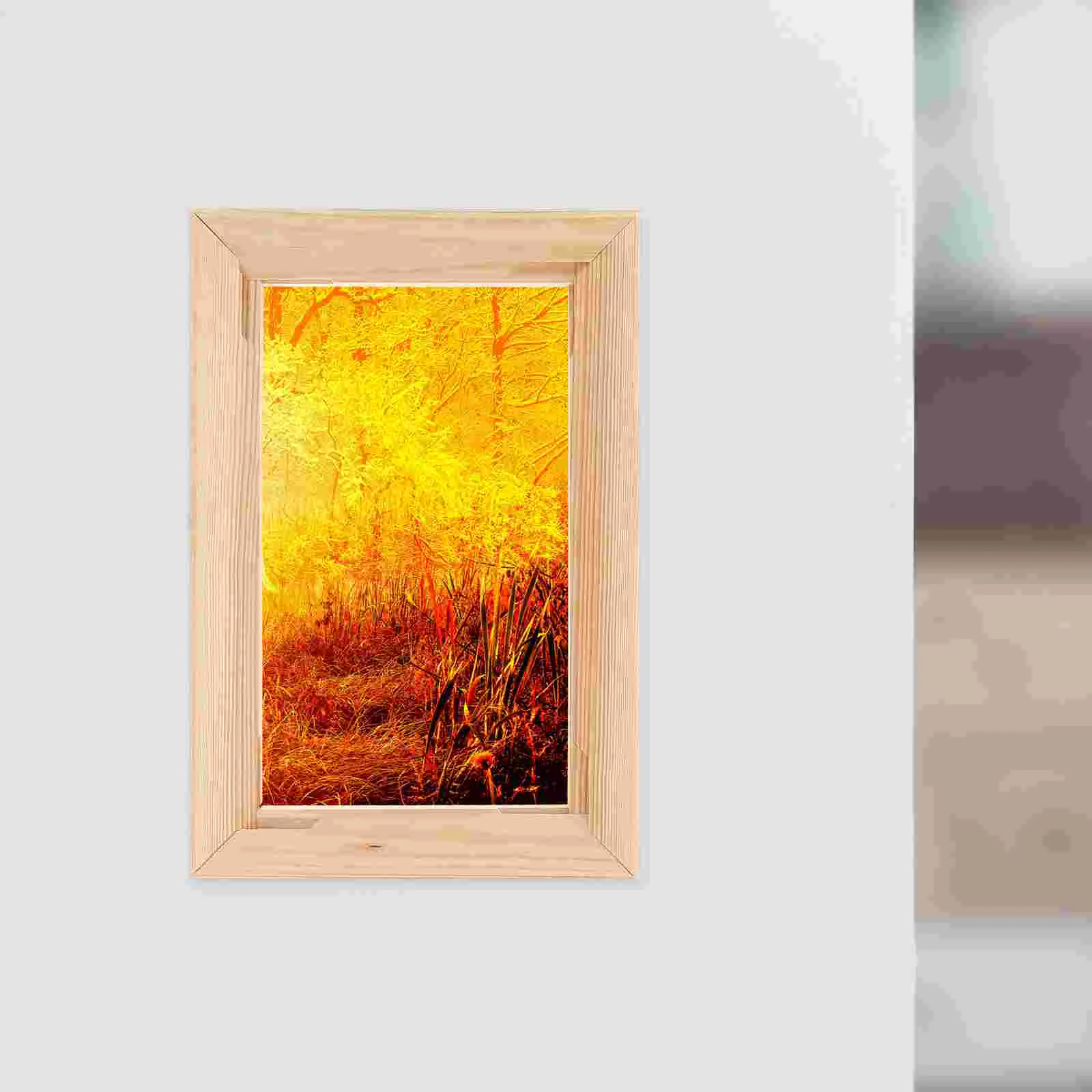 Thickened Wooden Canvas Frame for Projects Mortise Tenon Joints Ideal Oil Paintings Home Decoration Sturdy Floating Frame