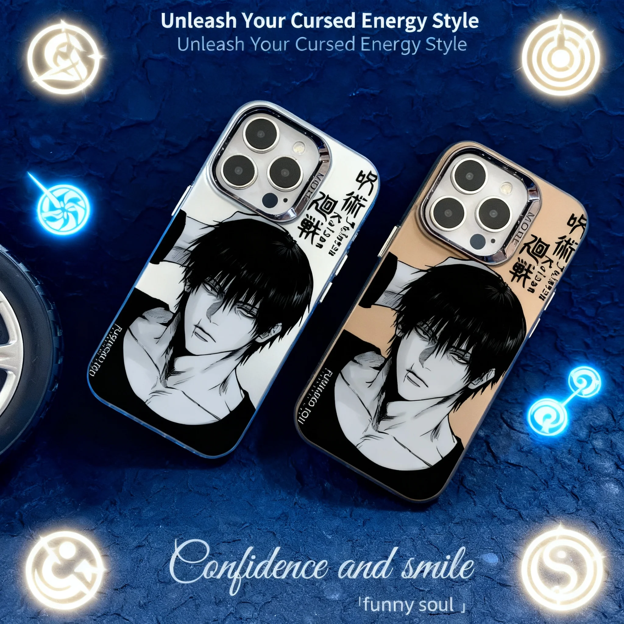 Funda de Anime Jujutsu Kaisen para iPhone 16 Pro Max 15 14 13 12 11 X, Carcasa Protectora de TPU Suave con Dibujos Animados