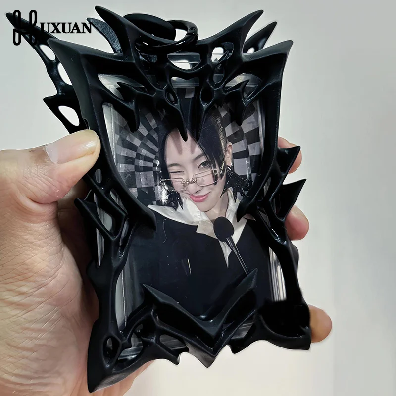 Aesthetic 3D Transparent Butterfly Photocard Holder Kpop Small Card Protector Card Display Cover Advanced Sense Card Cover