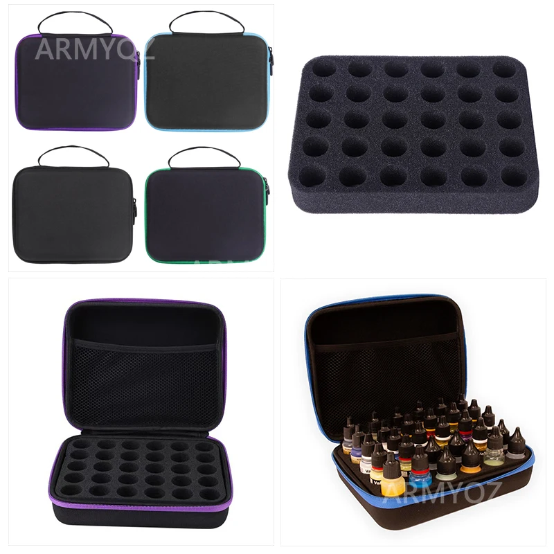 30 Bottles Essential Oil Case 15ml Essential Oil Collecting Bags Travel Portable Carrying Cases Diamond Painting Storage Bag