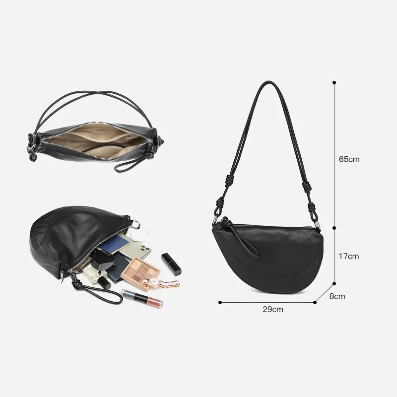 Torebka damska torba na ramię z prawdziwej skóry Jonlily mała torebka podsiodłowa torebka typu Casual Crossbody torebka-KG1496