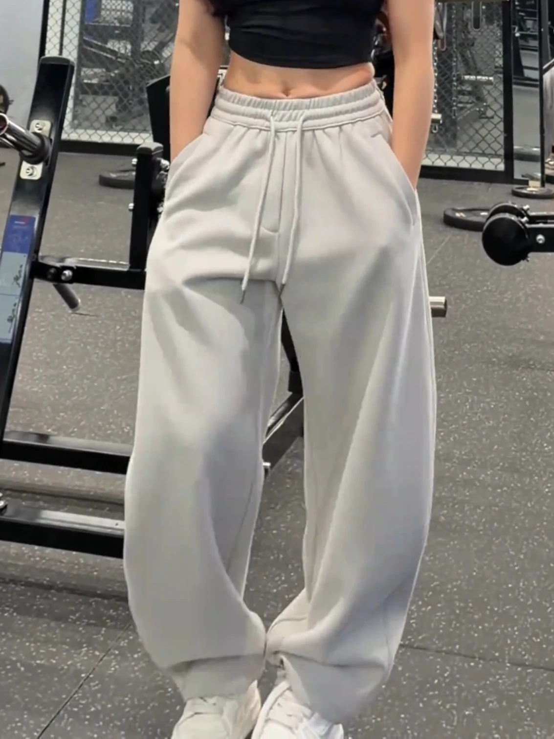 

Spring 2026 Men's Loose Straight Leg Pants Drapey Sports Banana Casual Trousers Couple's Pants Spring New Sle Loose Fit