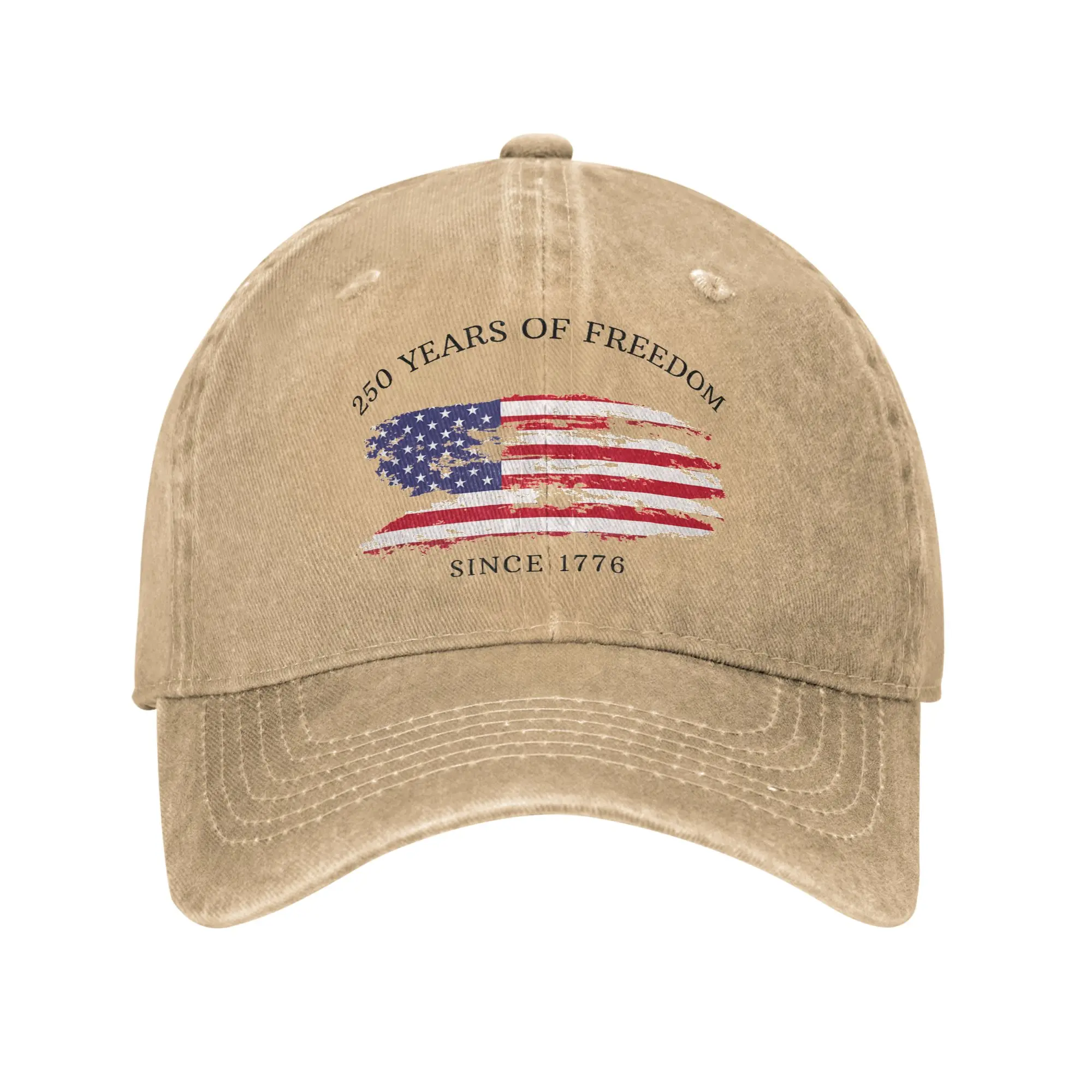 4th of July Souvenir America 250th Men Women Baseball Caps  Distressed Denim Washed Caps Hat Outdoor Workouts Headwear