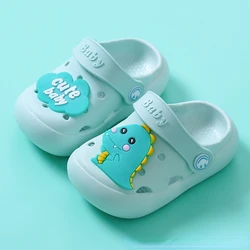 슬리퍼Summer New Child Cold Slippers Indoor Non-slip Soft Bot Comfort Cute Baby Hole Shoe Boy Girl Home Slippers Infant Girl Sandal