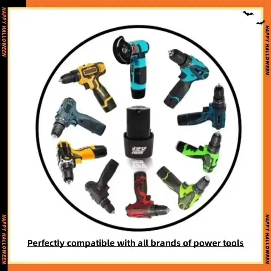 Univerzální dobíjecí lithium-iontová baterie 12V 4000mAh pro elektrické šroubováky, vrtačky, mini úhlové brusky a další elektrické nářadí. - náhled 6