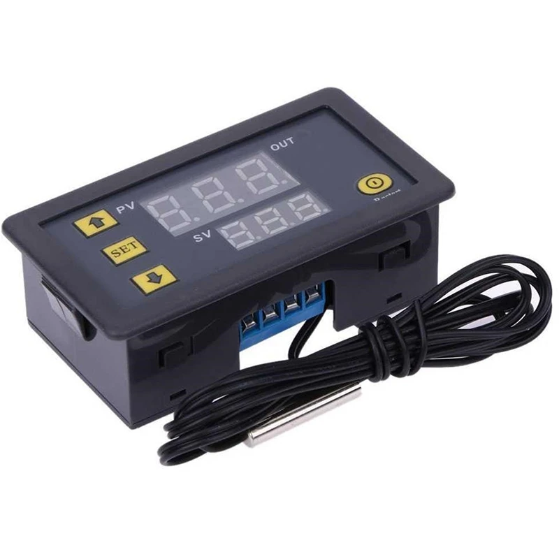 HFES W3230 AC110-220V خط التحقيق 20A التحكم الرقمي في درجة الحرارة LED عرض ترموستات مع أداة التحكم في الحرارة/التبريد