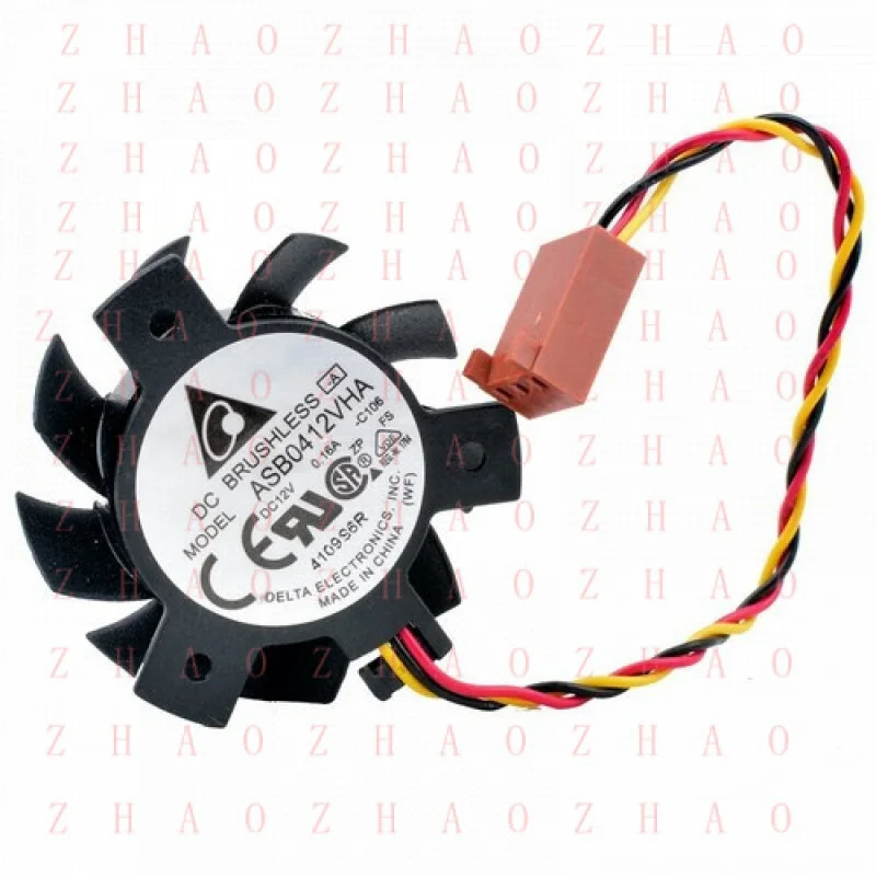 L+ FOR DELTA ASB0412VHA DC 12v 0.16A Graphics card cooling fan 3 Pin For Dell 360 2320