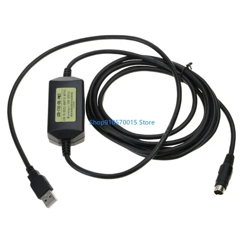 B95C USB PLC Programming Cable For Allen Bradley Micrologix USB 1761-CBL-PM02 Round 8 pin