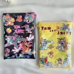 Cute Kawaii Tom and Jerry Storage Bag Messenger Bag The Single Shoulder Bag Printed Waterproof Fabric Birthday Gift For Girls