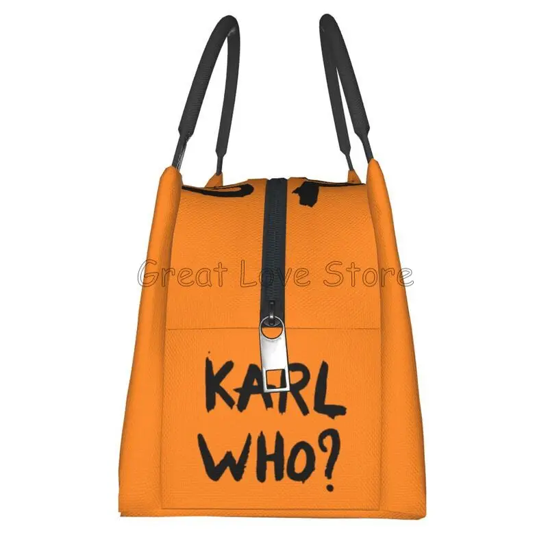 كارل هو شعار حقيبة الغداء الحرارية للجنسين قابلة لإعادة الاستخدام مقاوم للماء برودة معزول علب الاغذية بينتو حمل لمكتب السفر نزهة