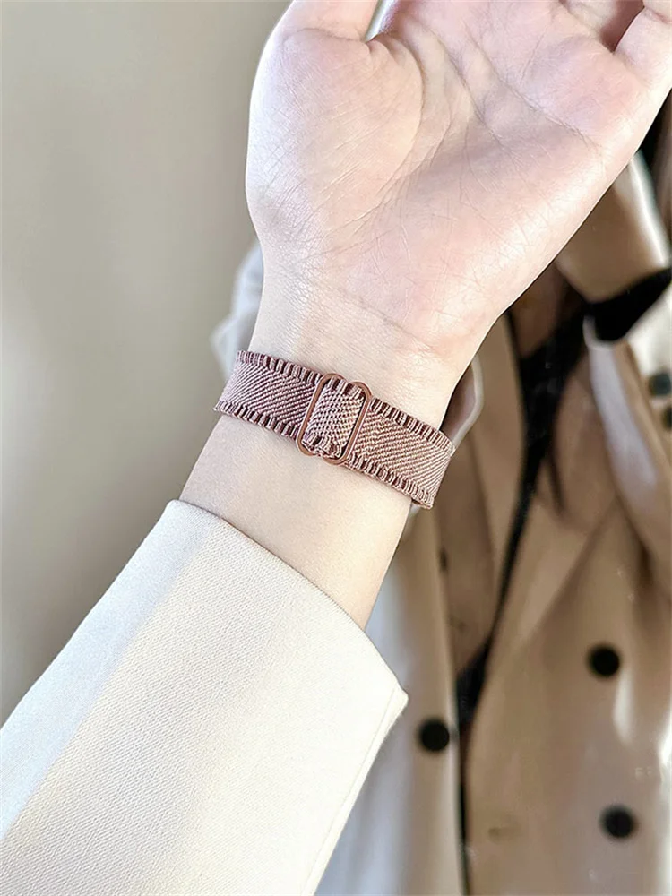 Cinturino elastico in nylon sottile carino coreano per cinturino Apple Watch 49mm 41 45mm 40 44mm 38 42 per iwatch Series 8 7 SE 6 5 Correa Band