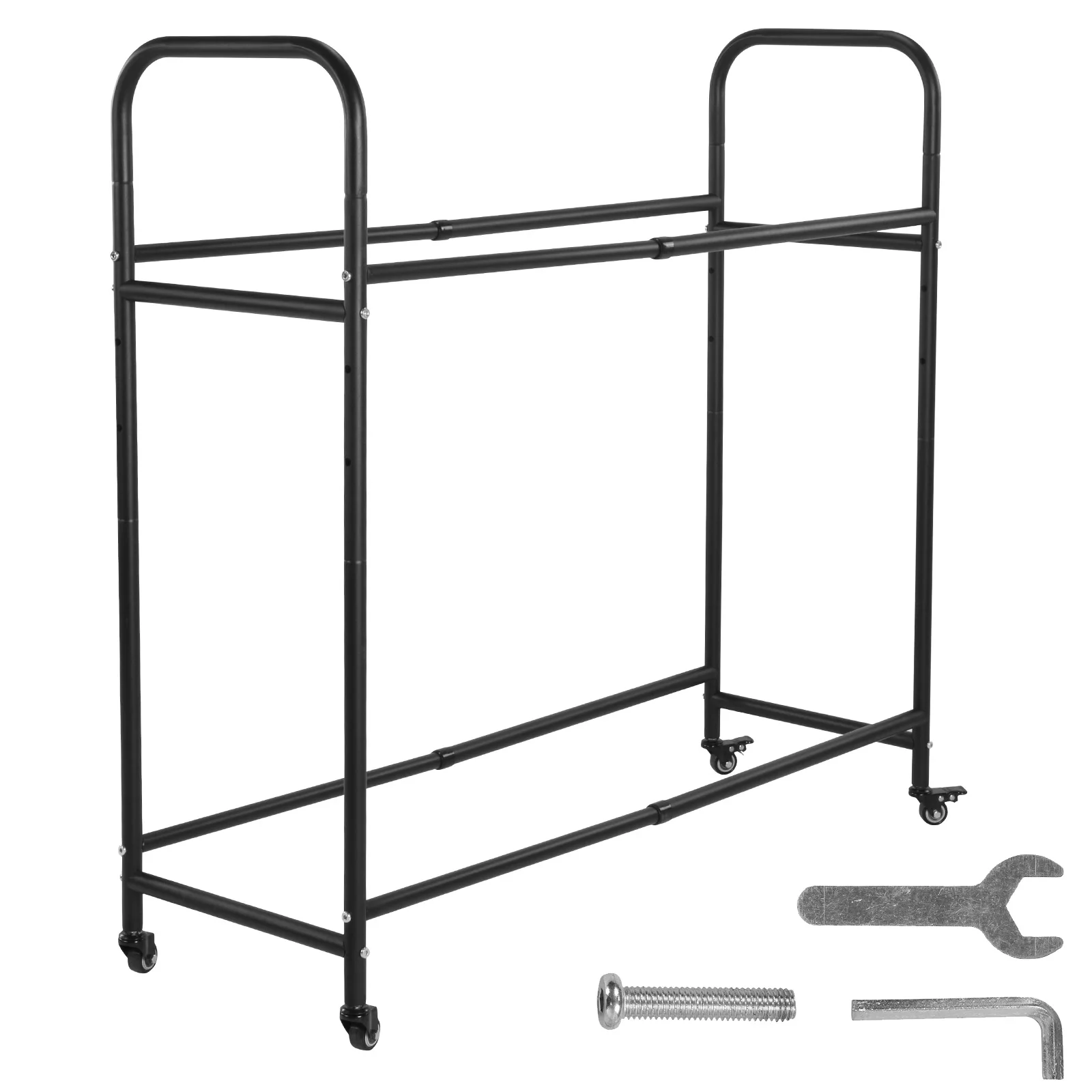

Tire Storage Rack 24.8-42.51x15.35x44.09 Inch Garage Tire Storage and Organization with 4 Swivel Casters for Garage Warehouse