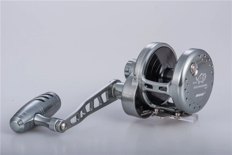 MADOX Angelrolle 11BB Salzwassertrommelrad Langsame Jigging-Rolle Max Drag 40 kg Drag Sound – Detail 7