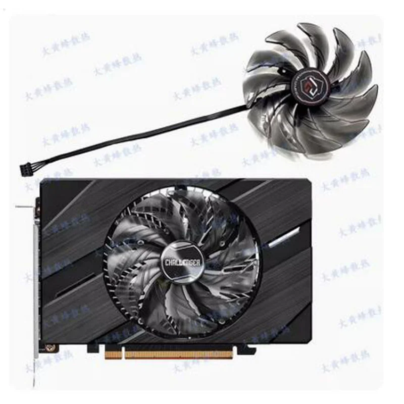 For ASROCK Arc A380 6GB Challenger ITX OC Graphics Card Cooling Fan Parts