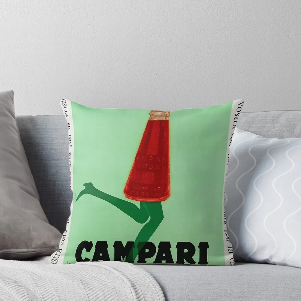 Campari - Print Poster Throw Pillow Cushions christmas supplies Christmas Covers pillow