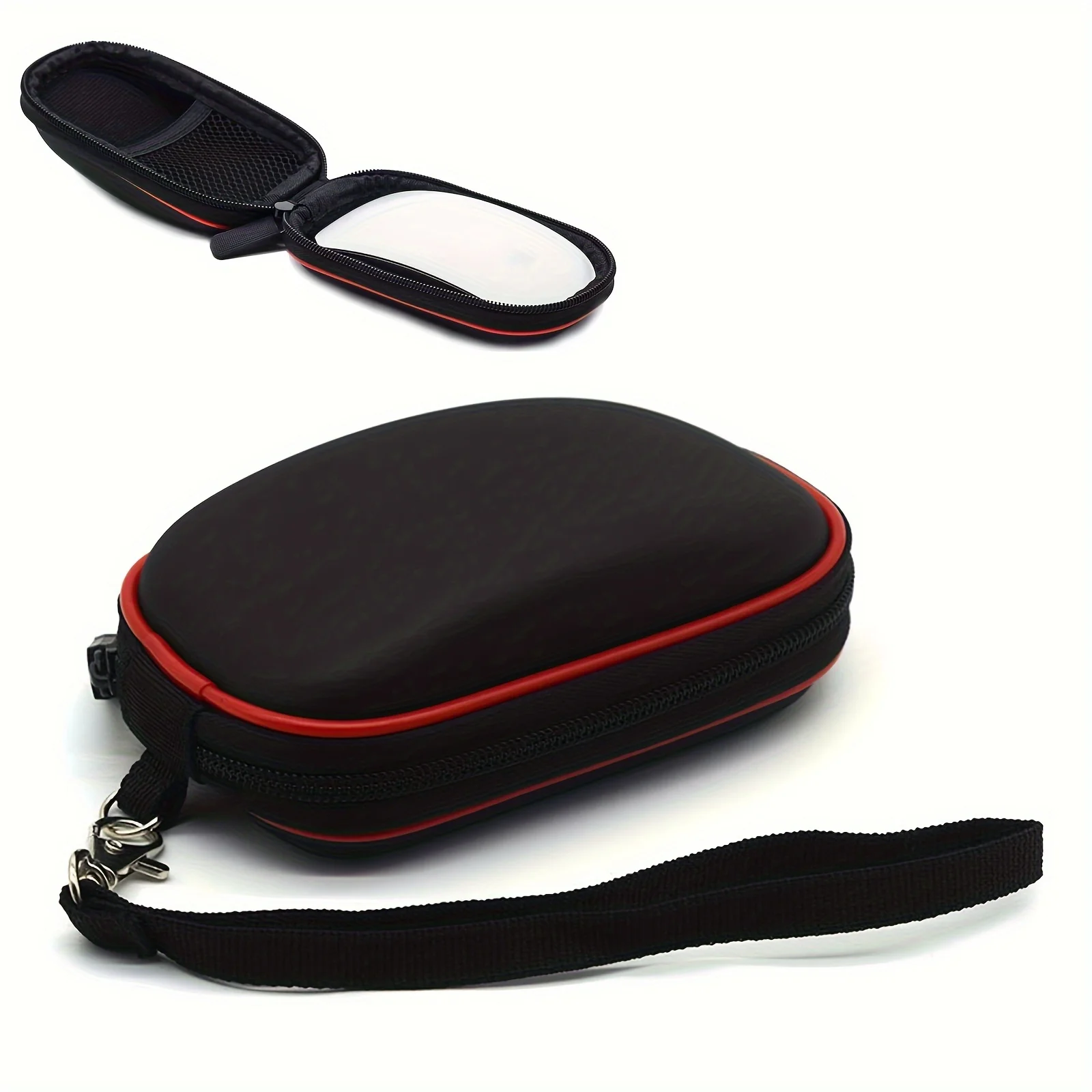 1pc Black Mouse Case Hard Shell EVA Protective Carrying Bag Travel Bag for Macbook Magic Mouse 2 and Magic Mouse 1