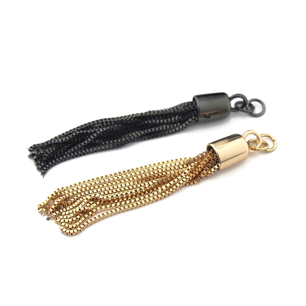 1pcs Fashion Metal Decoration Buckle Tassel Pendant Keychain for Handbag Shoulder Bag Purse Hardware Accessories DIY 3 Colors