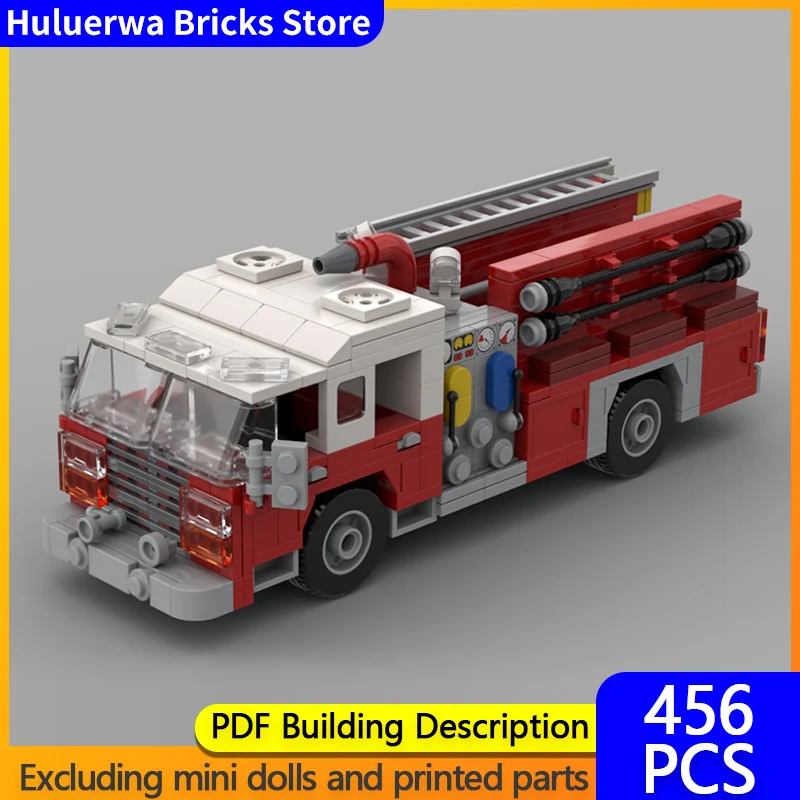 

Speed Racing Car Model MOC Building Bricks Classic Fire Engine Modular Technology Gifts Holiday Assemble Children Toys Suit